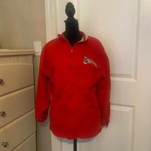 Disney Kids Red Quarter-Zip Jacket
